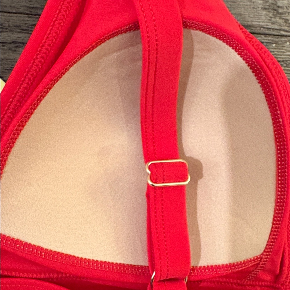 summersalt lava V-Neck Bikini Top - Picture 10 of 12